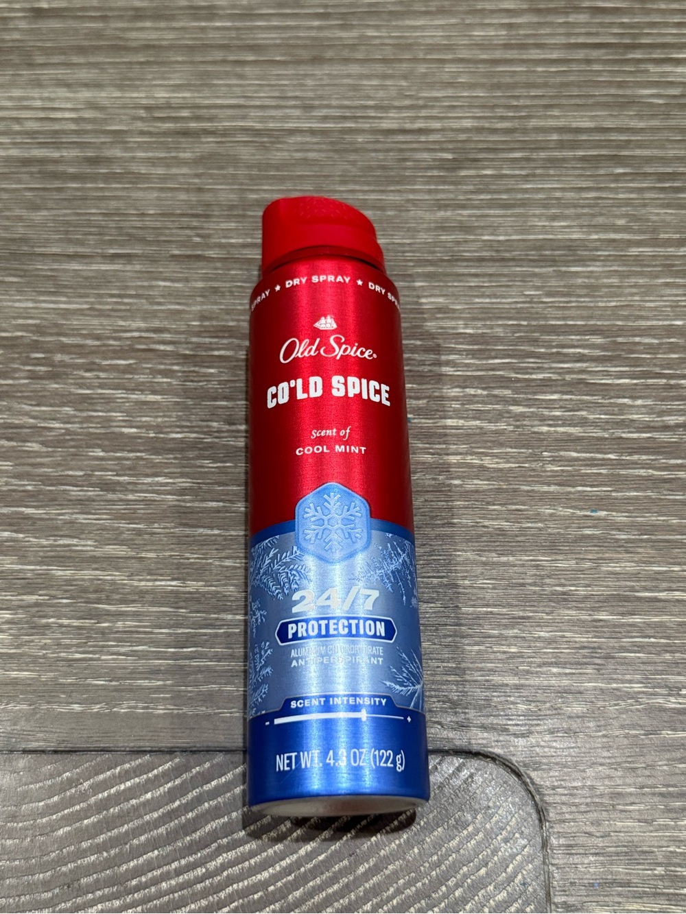 NWT Old Spice Co'ld Spice 24/7 scent of cool mint Protection Dry Spray
